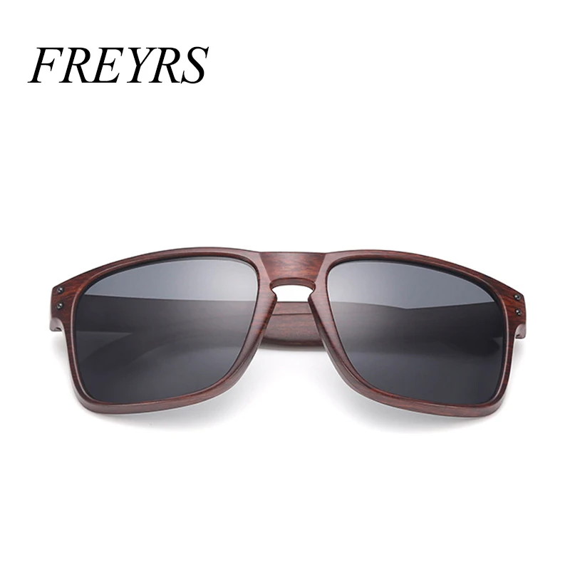FREYRS Retro Wood Sunglasses Men Bamboo Sunglass Women Brand Design Sport Goggles Mirror Sun Glasses Shades lunette oculos 048