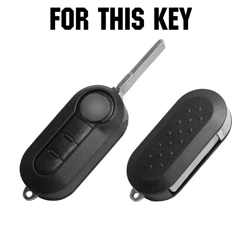 AX 3 BUTTON FIT FOR FIAT 500 PANDA PUNTO BRAVO LANCIA YPSILON STILO DUCATO DELTA SHELL HOLDER SILICONE REMOTE KEY COVER CASE FOB