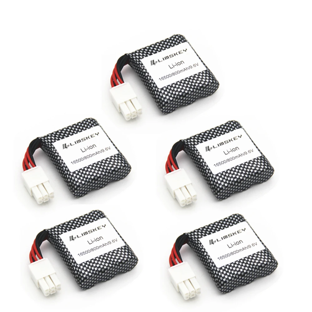 9116 New Models 800mAh 9.6V Li-ion battery for 9115 9116 S911 S912 RC Truck RC car battery 9.6v Rechargeable battery 5pcs/sets