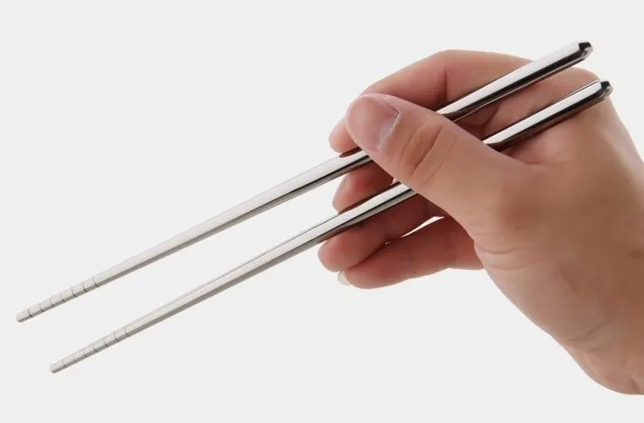 10pairs 16cm 304 Stainless Steel Chopsticks High-grade Tableware Household Daily Use Chopsticks Without Paint KV 095