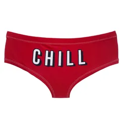 DeanFire Chill Red Funny Print Cute Panties Womens Underwear Super Soft Kawaii Lovely Female Push Up Briefs Lingerie Thong