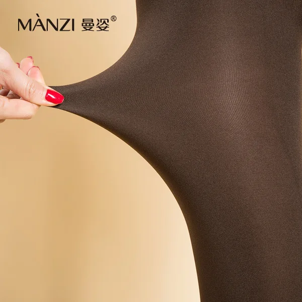 MZ27027 MANZI High quality Fashion Women\'s 200D velvet stirrup Spring   Autumn Winter tights pantyhose wholesale