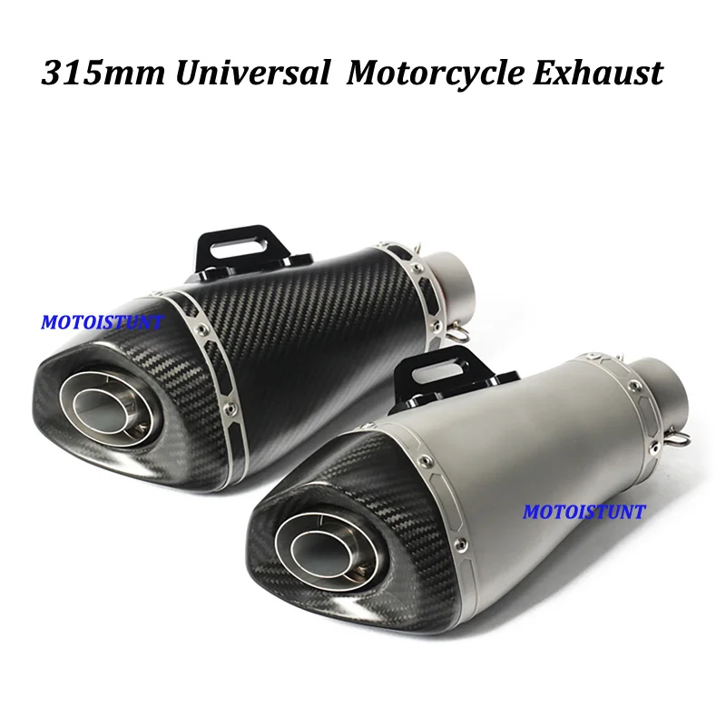 

Universal Carbon Fiber Motorcycle Exhaust Muffler DB Killer Escape Moto For S1000RR Ninja 650 ER6N Z650 Z900 CBR500 GSX-S750 390