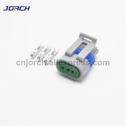 10sets 3pin delphi plastic housing plug auto wiring harness waterproof injector connector 12162280