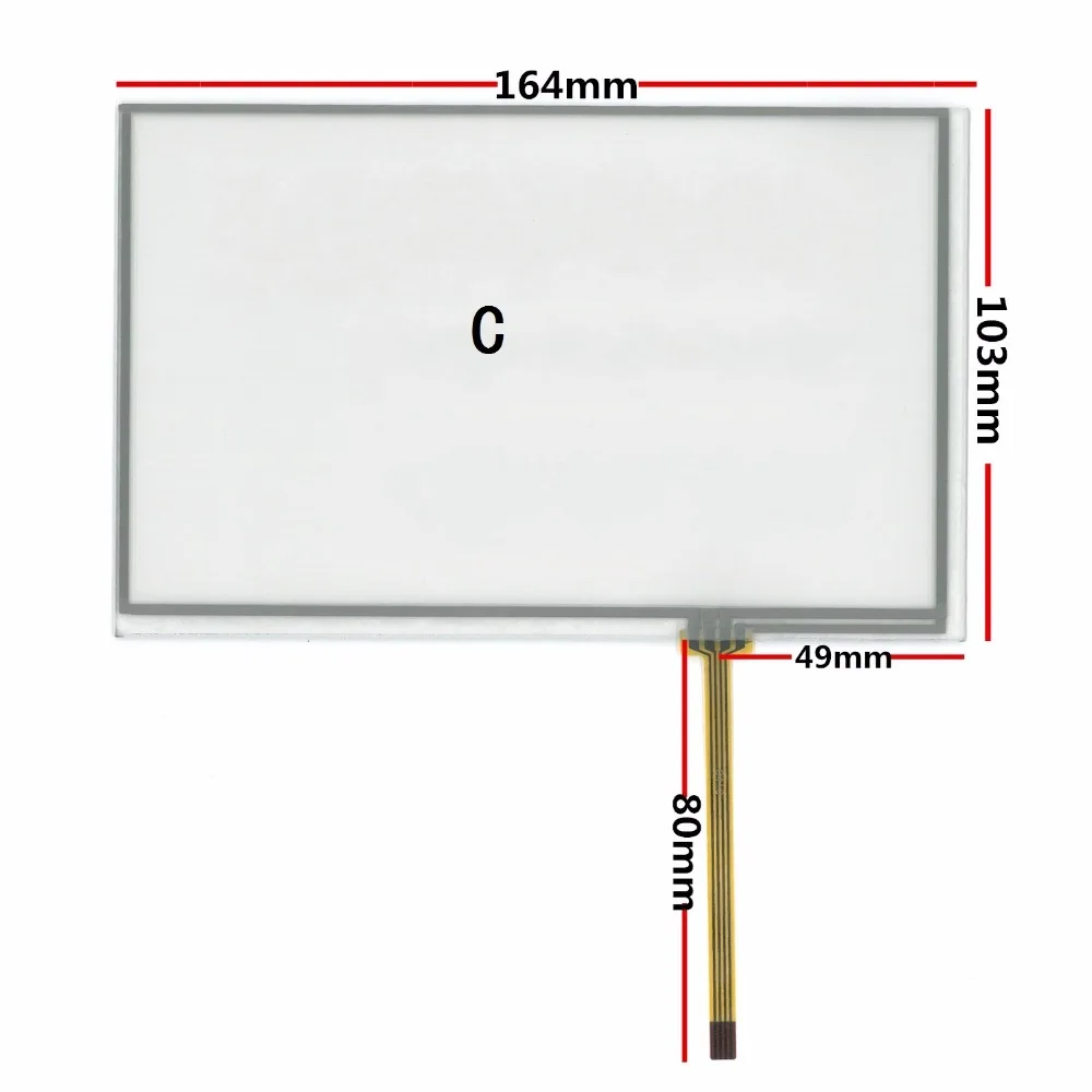 Imagem -04 - Vidro do Painel do Tela Táctil 71 At070tn83 V.1 At070tn82 At070tn84 164x103 165x104 Peças Pelo Lote