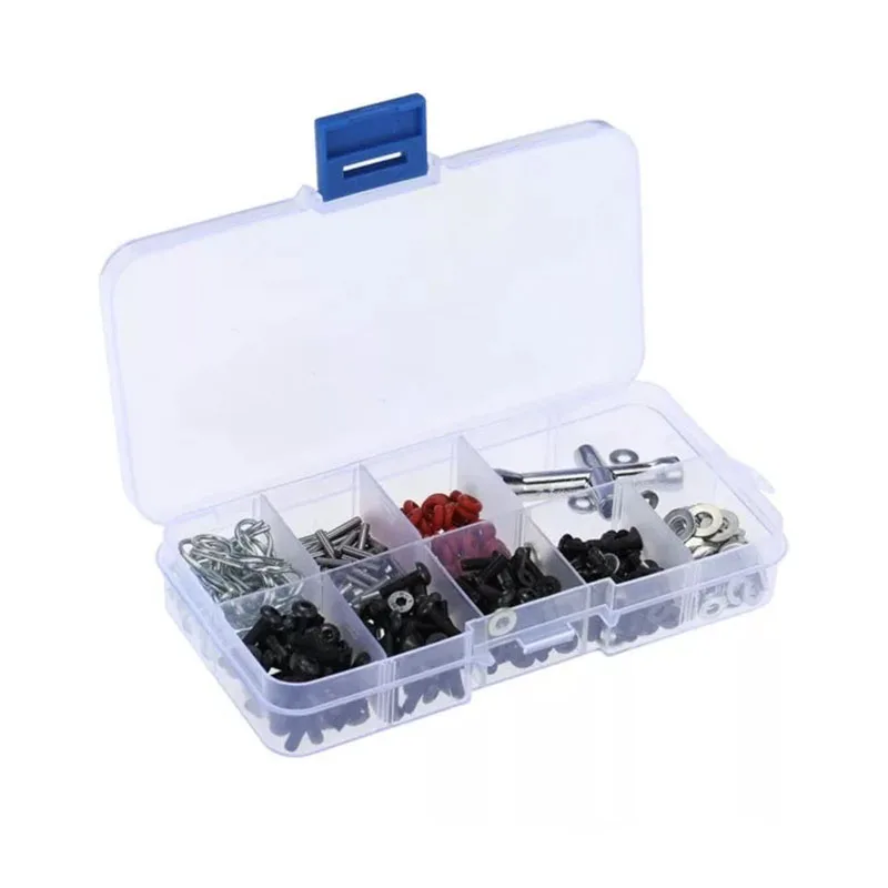 1 Set Very practical Special Repair Tool and Screws Box Set for 1/10 HSP 94123 94111 RC Car include 270 Pcs Hexagon Wrench