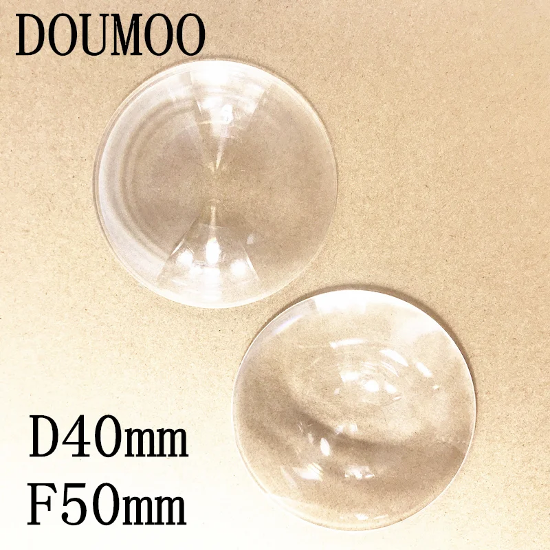 4 pcs /lot Diameter 40 mm Focal length 50 mm optical  fresnel lens 40 mm x 50 mm round plastic magnifying lens