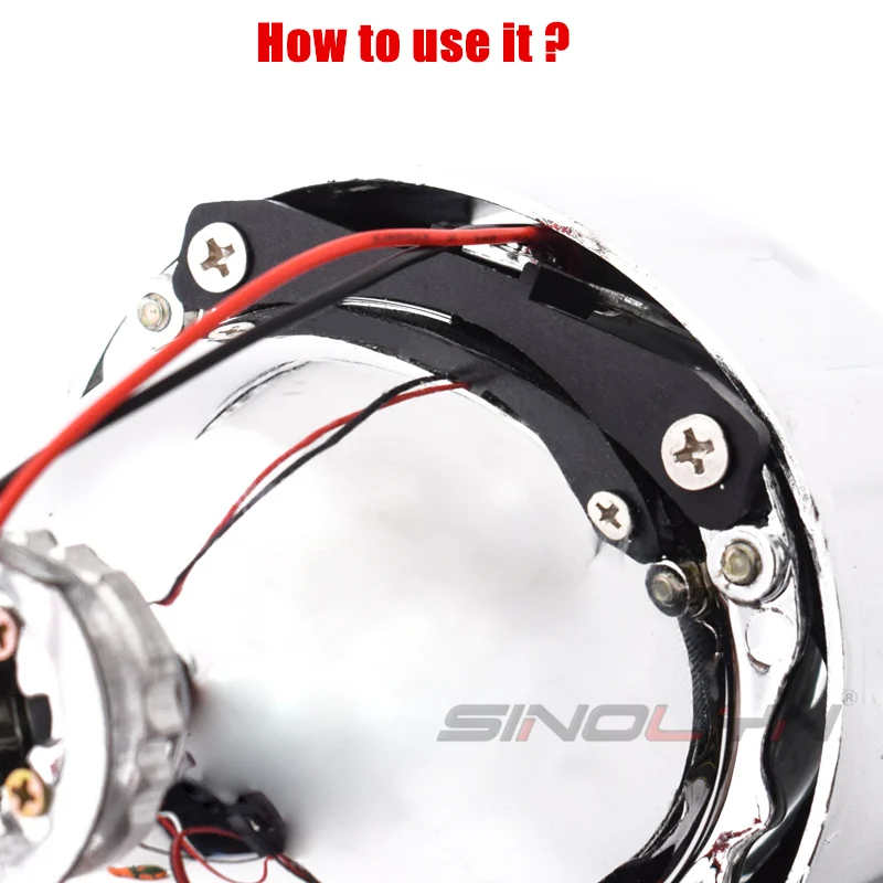 Car Styling LED Devil Eyes Demon Evil Eye DRL LED Module For Headlight Projector Lens Retrofit DIY Red Blue Yellow White 24V/12V