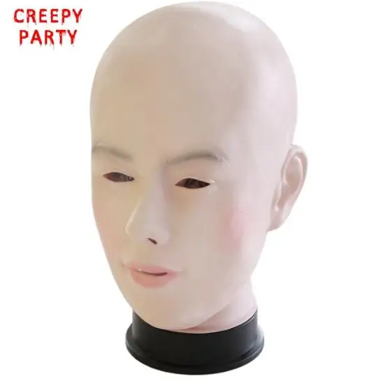 

Realistic Female Mask For Halloween Human Female Masquerade Latex Party Mask Sexy Girl Crossdress Costume Cosplay Mask