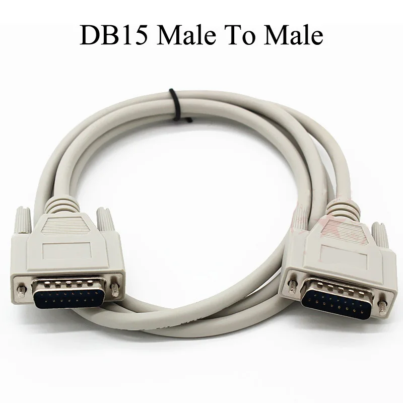 NEW PVC Shielded Two Rows DB15 15Pin Male to Male Female Extension Cable