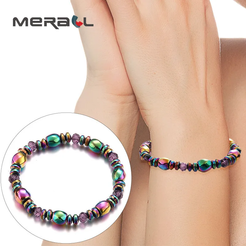 Fashion Magnetic Slimming Bracelet Colorful Woman Weight Loss Body Fat Burners Anti Cellulite Fitness Hematite Health Products