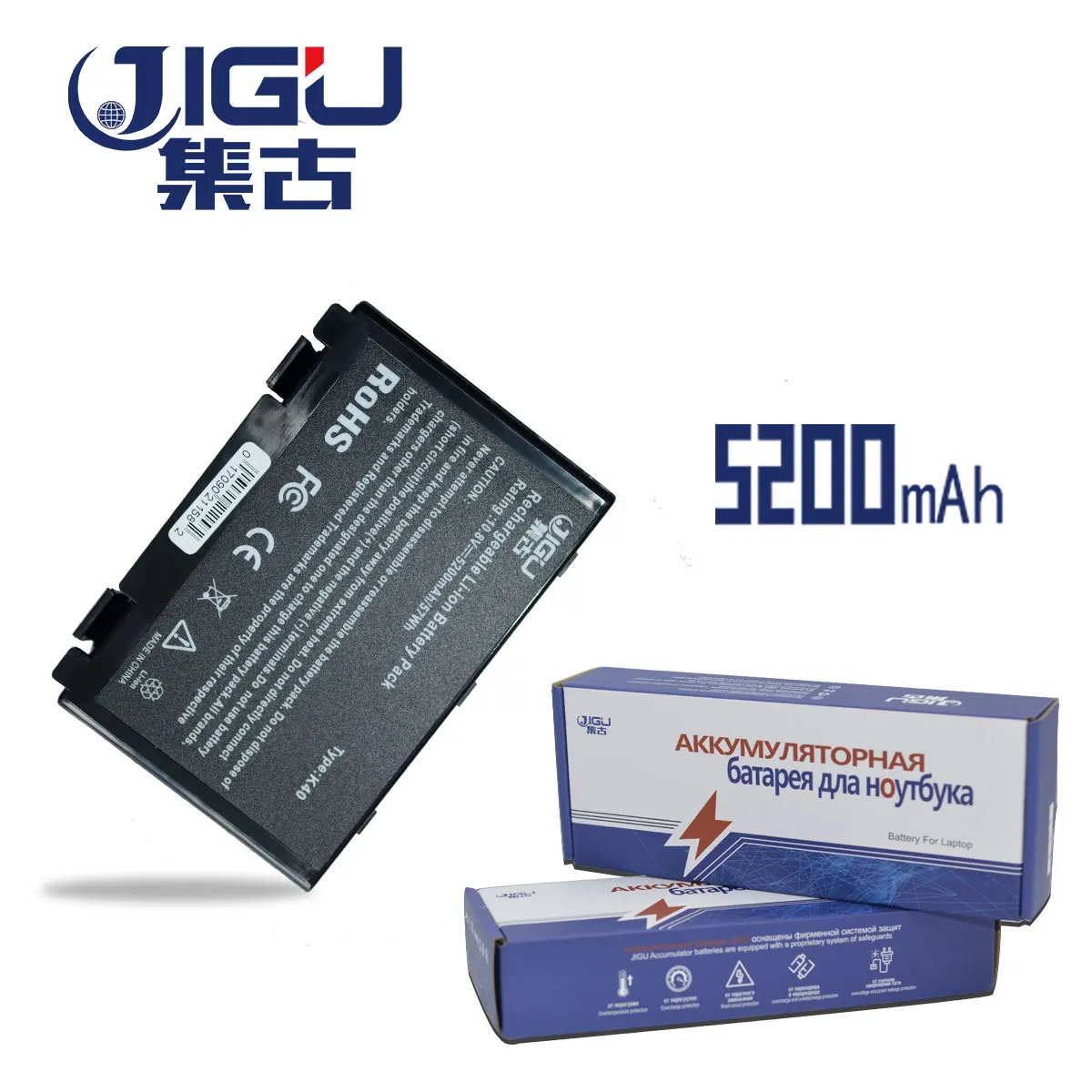 JIGU 6CELLS laptop Battery For Asus k40ab k40in k40ij k40ad A32 K50in k50id k50af k51ac k51ae k51ab A32-F82 K60 L0690L6