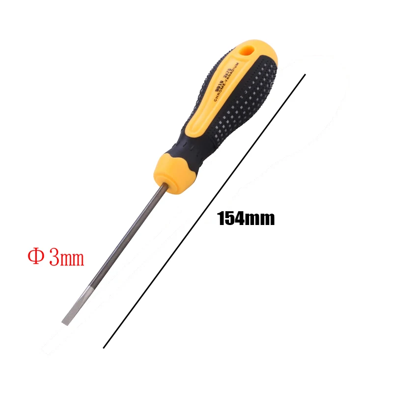 3mm Magnetic Slotted Screwdriver Precision Flat Screw Driver Tournevis Parafusadeira Electrician Screwdriver Repair Tools