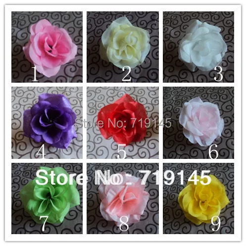 100PCS 9colors Artificial camellia rose flower head DIY  wedding candy flower  garland decoration small rose , gift flowers