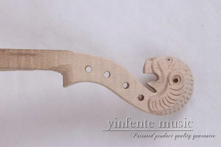 new 4/4 Violin Neck New hand carved white 1 pcs 2-6  #