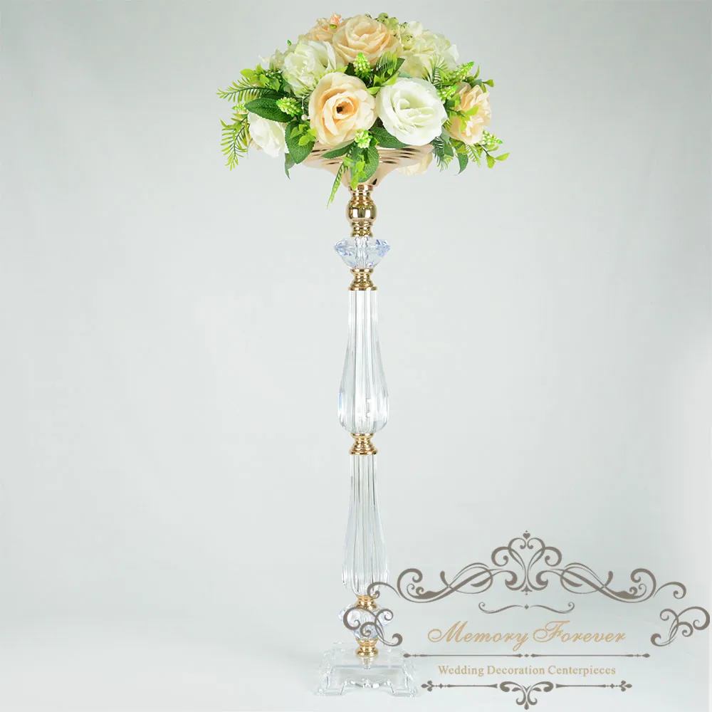 

wedding decoration flower stand crystal chandelier centerpiece acrylic table decor