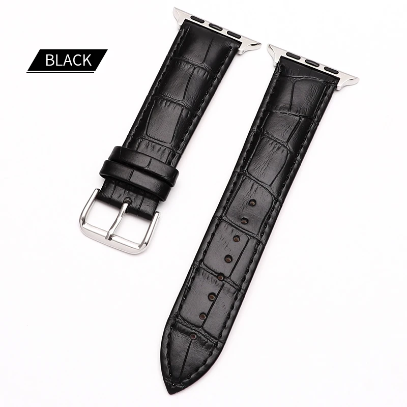 

Genuine Leather Buckle Strap Watch Band Charm Apple Watch 38mm Strap For iWatch 1 2 3 Series Accessories