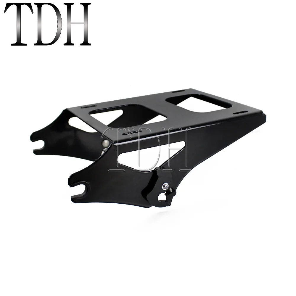 Black Motorcycle Detachable Two Up Tour Pak Pack Mounting Luggage Rack For Harley Road King FLHR Street Glide FLHX 2014-2022