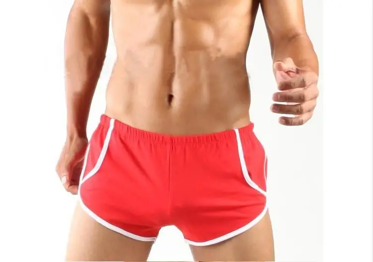 Free shipping Men\'s shorts Motion pants Low waist color matching fitness yoga Private customized BOYTHOR