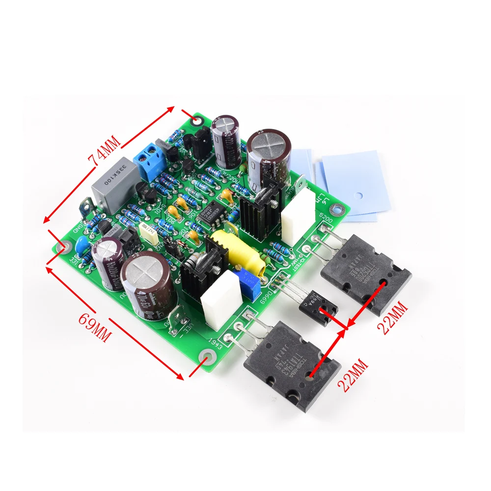 Placa amplificadora de potência modificada bikini diy e210