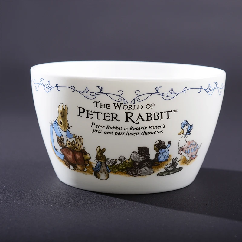 Quality Cartoon Rabbit England Style 2pcs/set Bone China Coffee Tea Cup Saucer Set 250ML ceramic drinkware Home Kitchen Gift