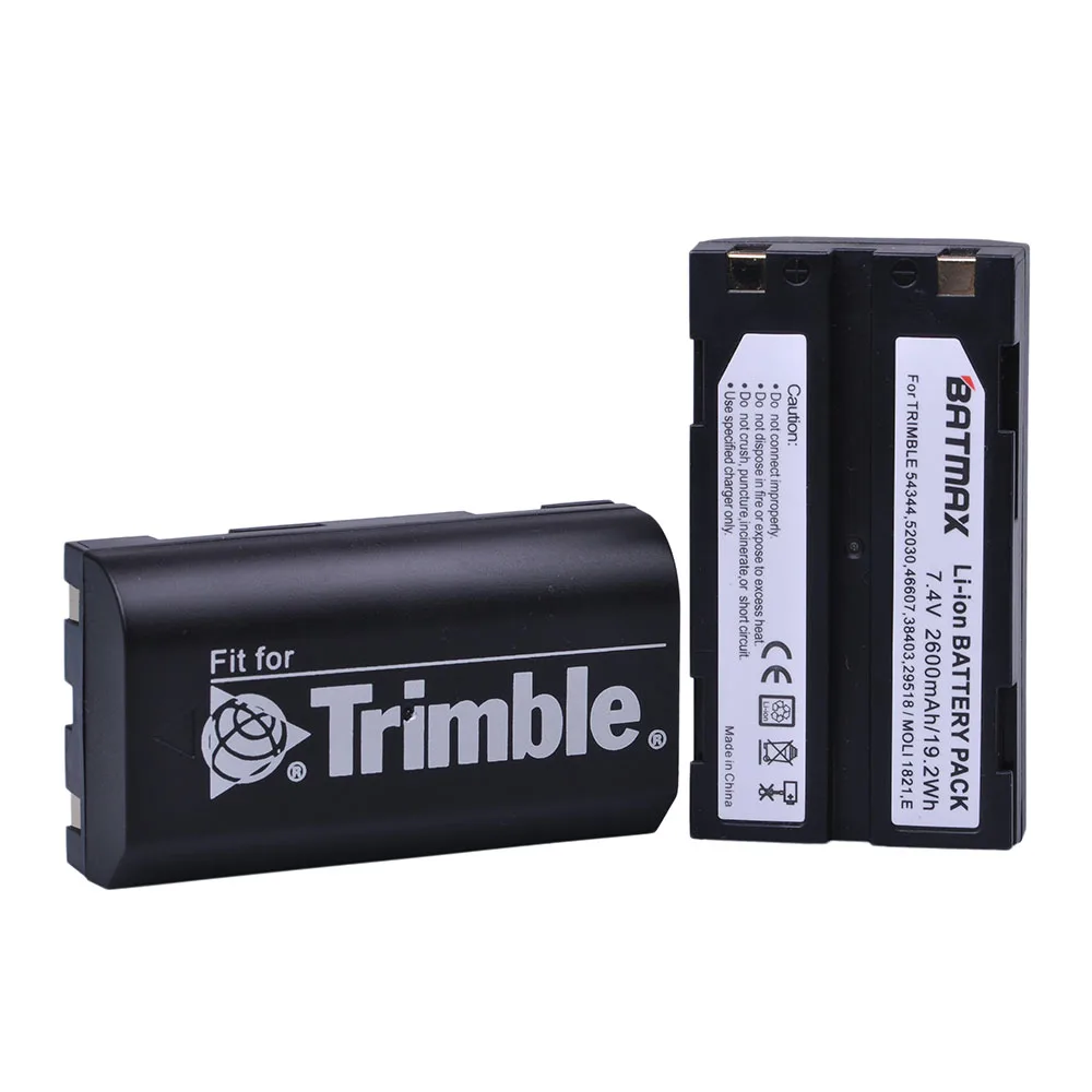 4 stks 7.4 v 2600 mah Batterij + Dual USB Oplader voor Trimble 54344 Batterij Trimble TR-R8 Trimble 5700 5800, MT1000, R7, R8 GPS Ontvanger