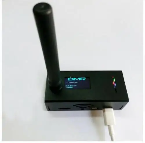 Antenne + boîtier + OLED + MMDVM Support Hotspot P25 DMR YSF pour Raspberry pi