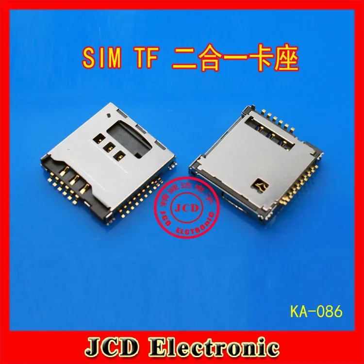 ChengHaoRan 50 PCS Untuk Samsung S5230 S5233C S3930 W589 F488E M628 B3210 Sim Card Reader Pemegang Slot Tray, KA-086