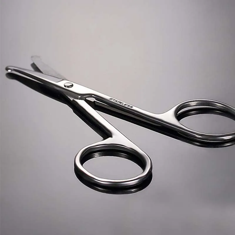 Beauty Scissors For Women Men Makeup Stainless Steel Nose Hair Scissors Ear Facial Trimmers Cut Tools Mini Pocket Scissor