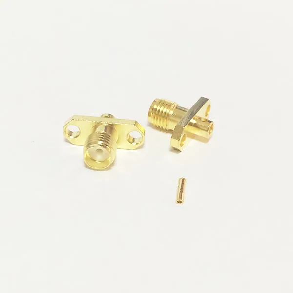 1pc SMA Female Jack RF Coax Modem Convertor Connector 2-hole Panel Mount Solder Post Straight RG405,086