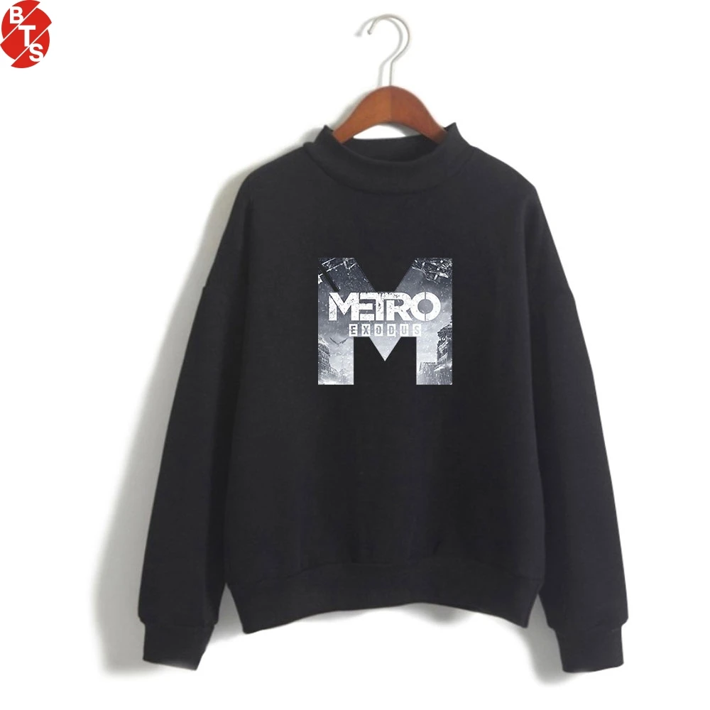 

Metro Exodus Turtleneck Sweatshirts Women/Men Fashion Printed Long Sleeve Sweatshirts 2019 Hot Sale Casual Streetwear Clothes