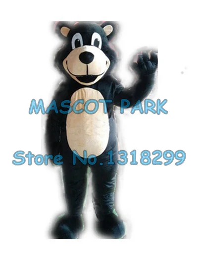 

mascot Happy Black Bear Mascot Costume Adult Size Cartoon Bear theme Anime cosply costume carnival fancy dress kits suit