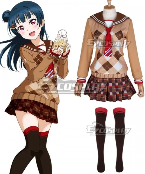 

LoveLive! Sunshine!! 2018 Chocolate Valentine's Day Yoshiko Tsushima Cosplay Costume E001