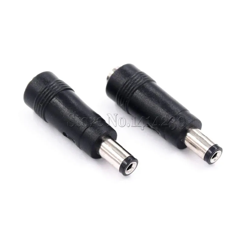 DC Power Adapter Connector Plug DC Conversion Head Jack Male Plug 5.5*2.1mm Turn To Female 3.5*1.35mm