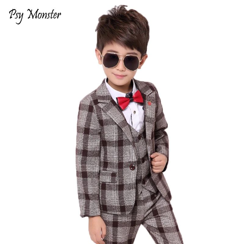 

Prince Boys Formal Suit Kids Wedding Birthday Party Dress Blazer Vest Pants Bowtie 4pcs Child Tuxedo Prom Ceremony Costume N46