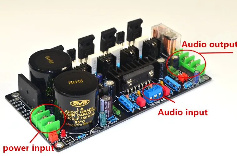 Imagem -03 - Tubo de Efeito de Campo Fet Separado Mais Tubo de Empurrar Interno 120w Mais 120w Classe ab Placa Amplificadora Irf240 Mais Irf9240