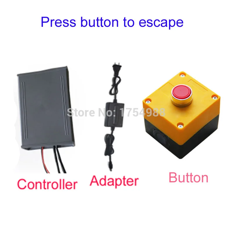 

press button to escape from chamber room Wireless button press yellow button to get panic room real life escape room game props