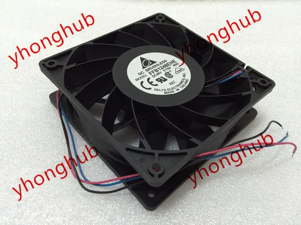 Delta Electronics FFB1248EHE R00 DC 48V 0.75A 120x120x38mm Server Cooling Fan