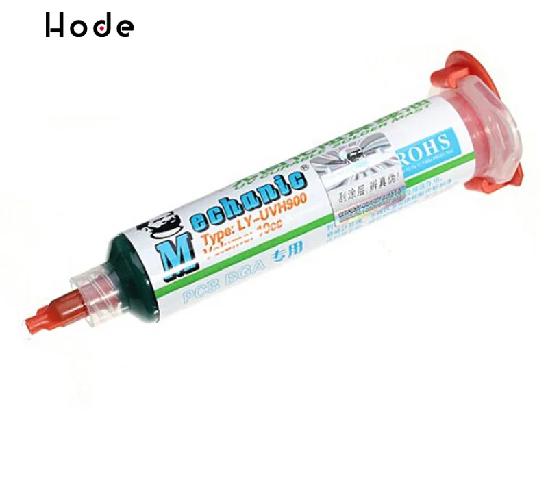 Green Welding UV Glue Curable Solder Mask 10CC For PCB BGA Circuit Board Protect Soldering Paste Flux Cream Welding Fluxes Oil