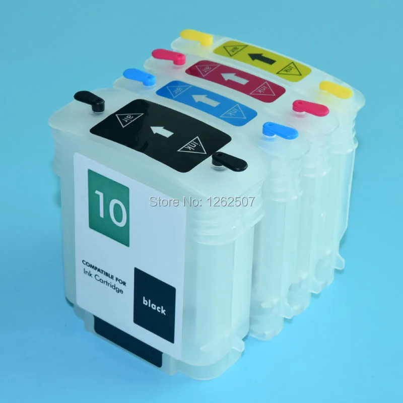 69ML 28ML Compatible HP 82 11 Refillable Ink Cartridge With ARC Chips For HP Designjet 111 HP111 Plotters