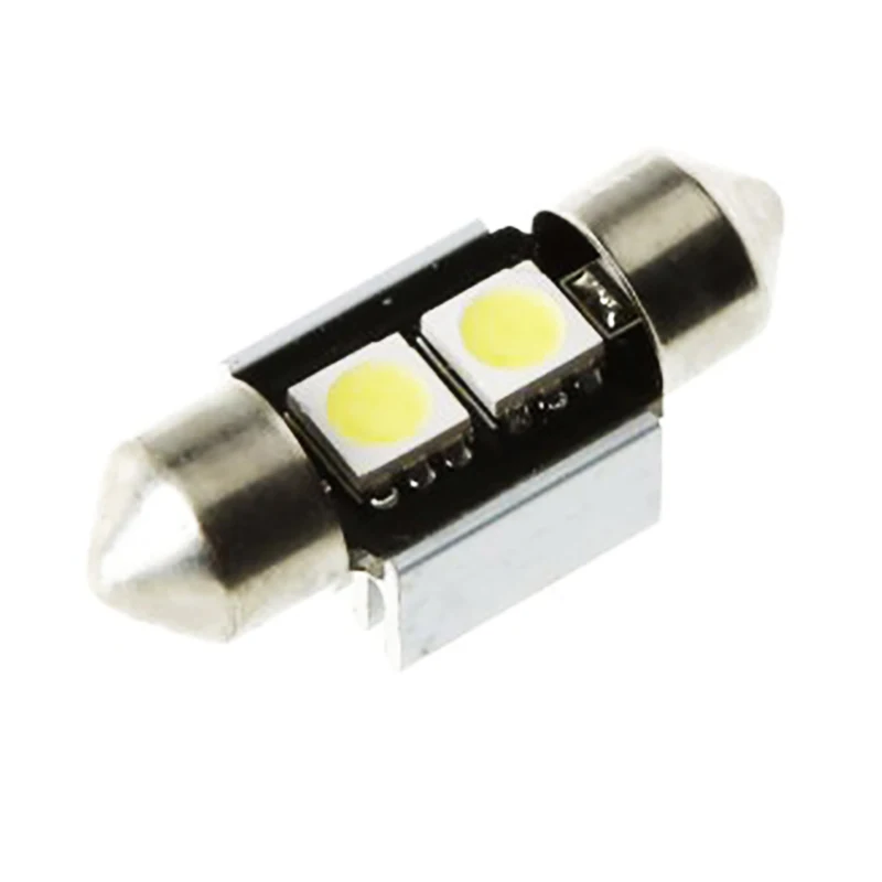 2x 31mm 5050 2 smd led can bus C5W canbus error free Festoon Car Licence Plate Light Auto Interior Dome lamps Reading Lights