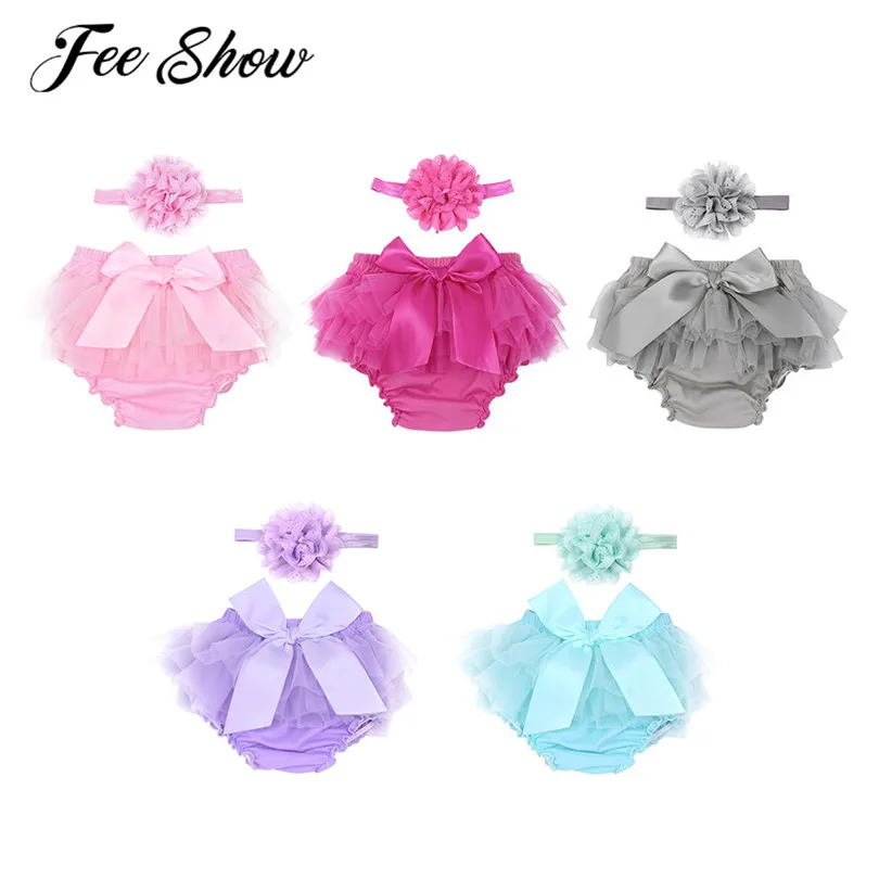 

0-9 Months Infant Baby Girl Clothes First 1st Birthday Party Girls Clothes Photography Costume Kids Romper With A Headband Set