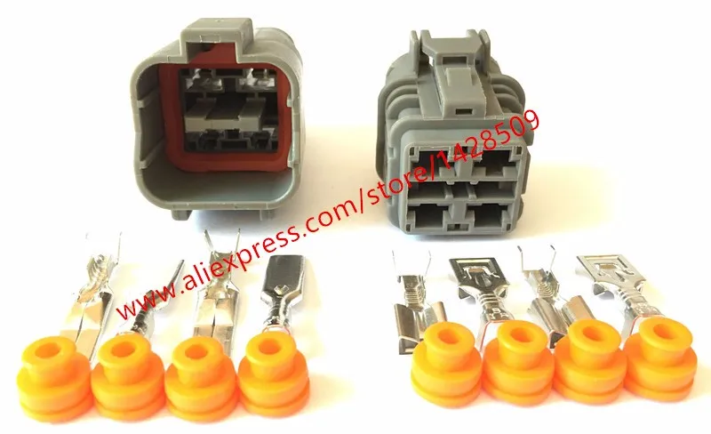 20 Sets 4 Pin Male Female Waterproof Auto Electrical Connector For Dune Buggy Harness 7222-6244-40 7123-6244-40