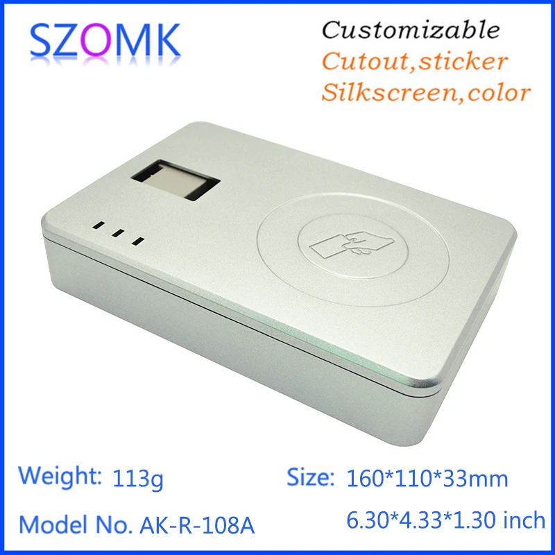 

4Pcs160*110*33mm plastic instrument housing abs door access control system electronics project case szomk new equipment box