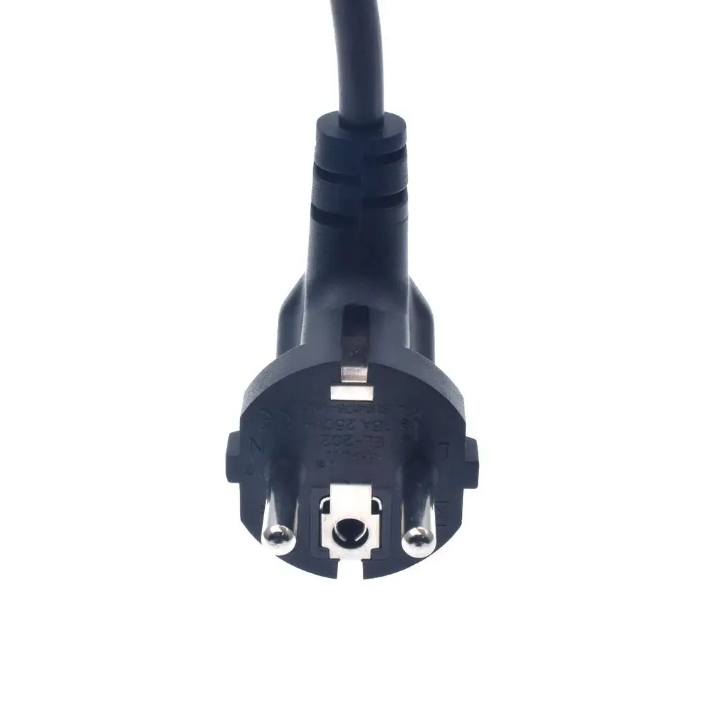 Power Cord Schuko CEE7/7 Male Plug to IEC320-C13 Female Right Angled Power Adapter Cable For Wall Mount TV
