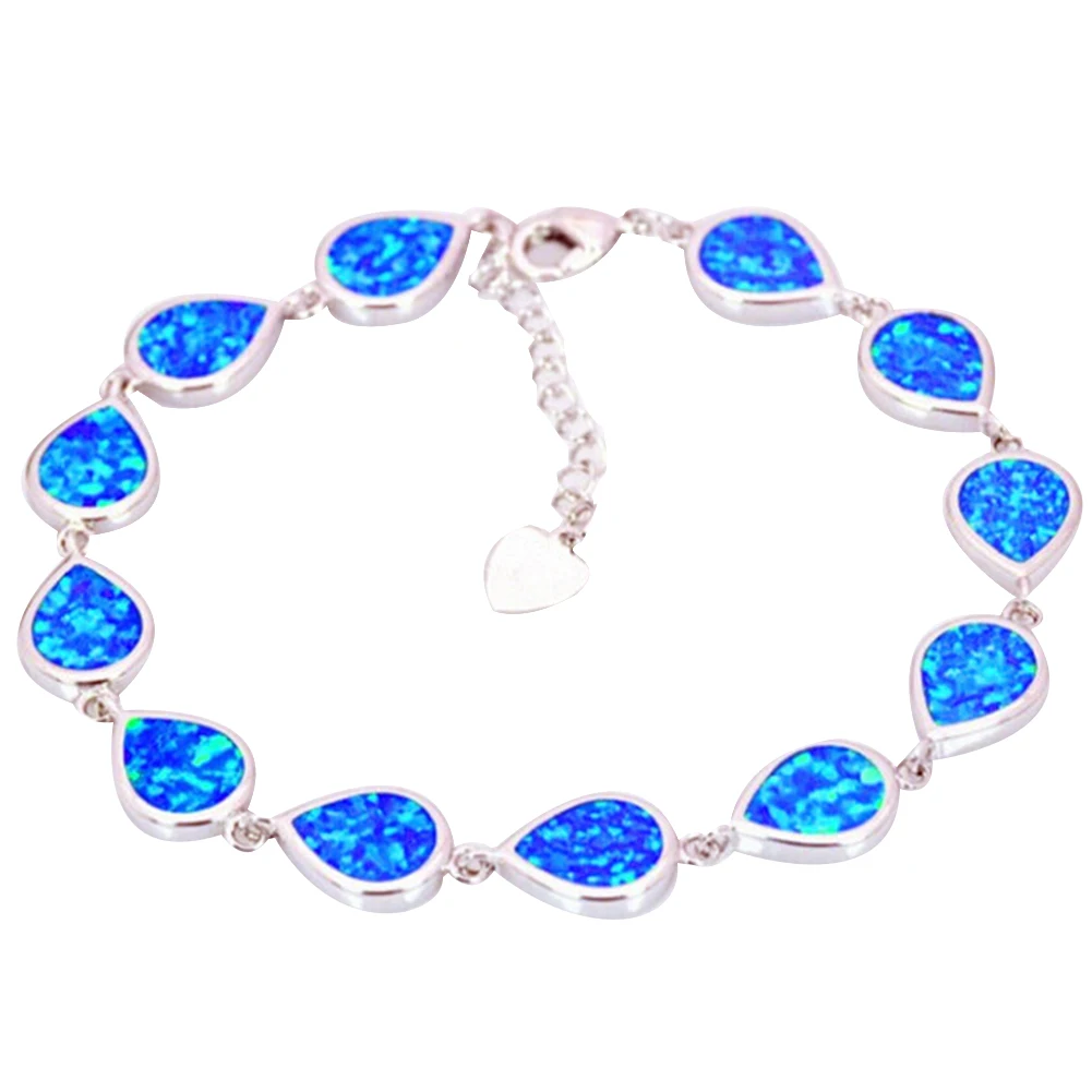 2020 Fashion Water Drop Opal Bracelets for Women Hand Chain Party Wedding Jewelry Accessory Gift Wholesale