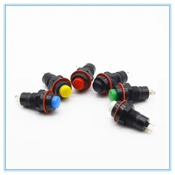 10mm Self-Lock /Momentary Pushbutton Switches Round Cap AC 250V/1A Push Button Switch
