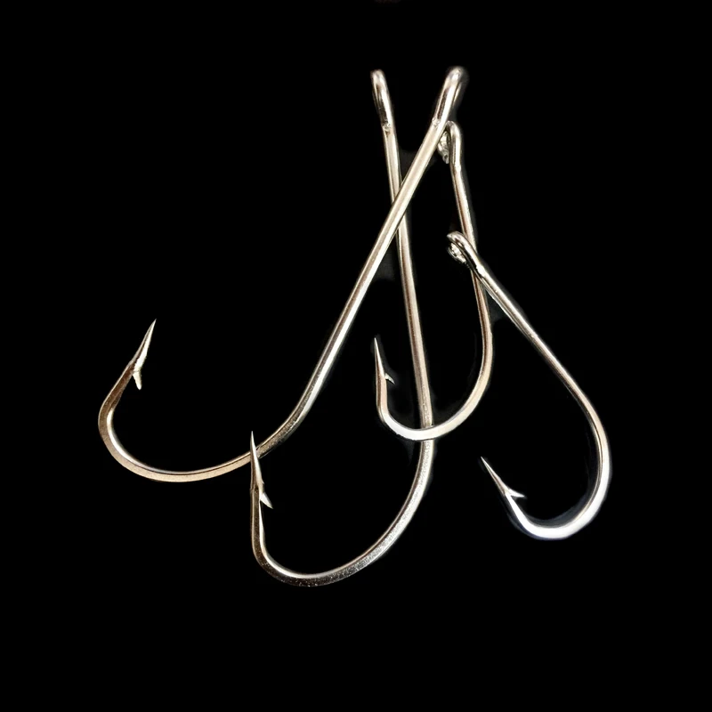 CN04 4/0 80pcs Mustad Fish Hook Stainless Steel O\'shaughnessy Fishing Hook Jigging Hooks For Fishing