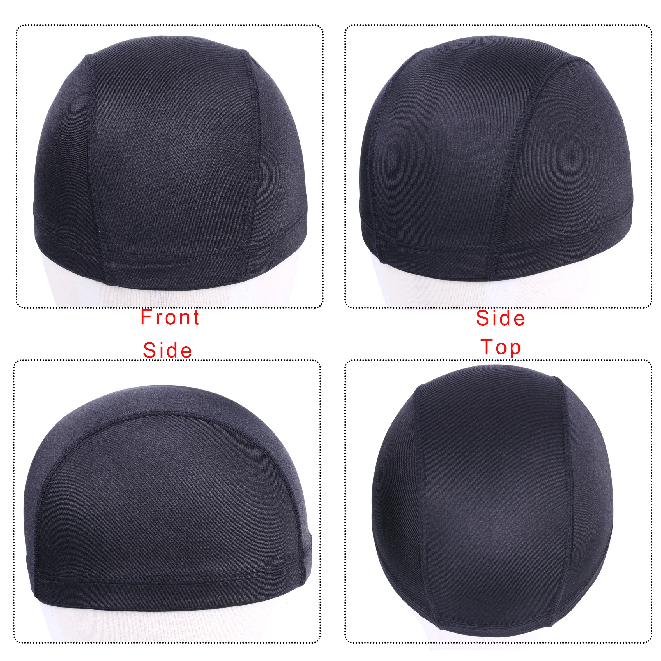 3pcs Glueless Wig Cap Wig Liner Cheap Black Wig Caps For Making Wigs Spandex Elastic Dome Wig Cap