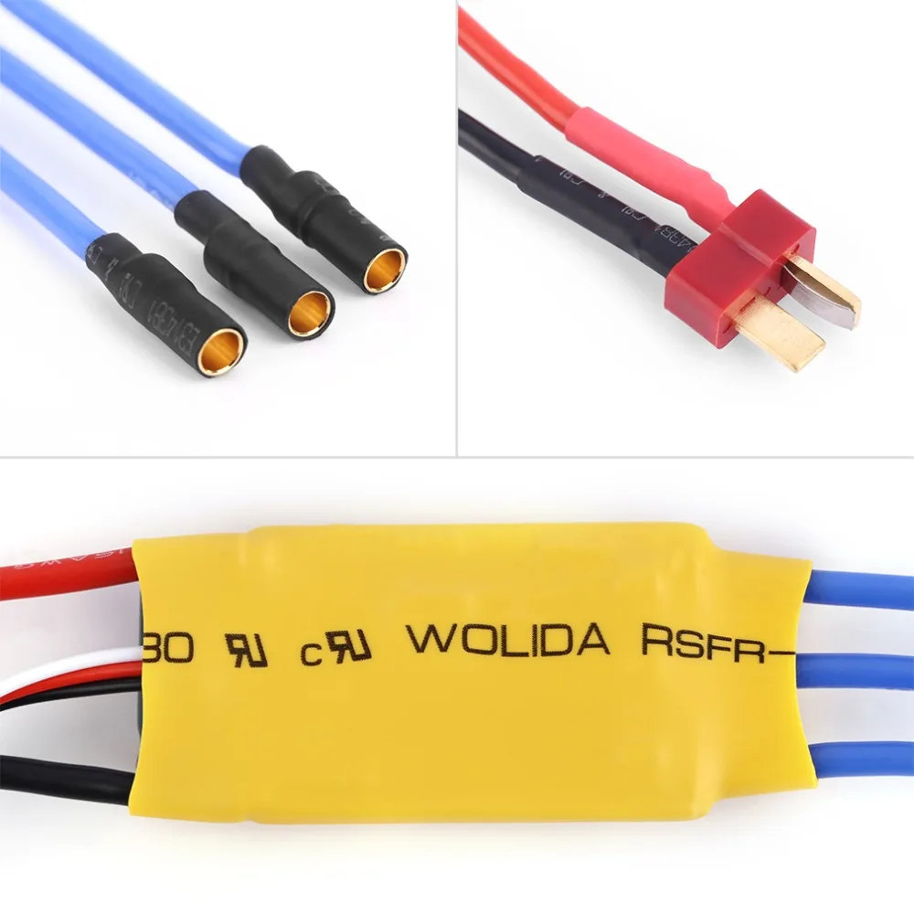 XXD 30A ESC wtyk spawalniczy bezszczotkowy multicoptera regulator prędkości silnika RC BEC t-rex 450